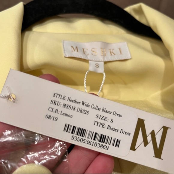 Meshki Elegant Yellow Blazer Dress - Picture 5 of 5